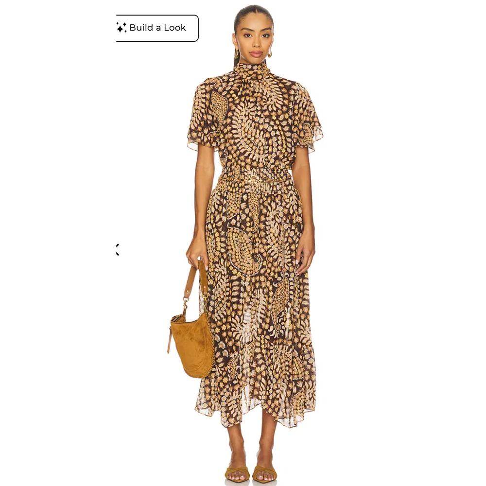 Misa Los Angeles Kaye Top and Agyness Skirt Set size XXS